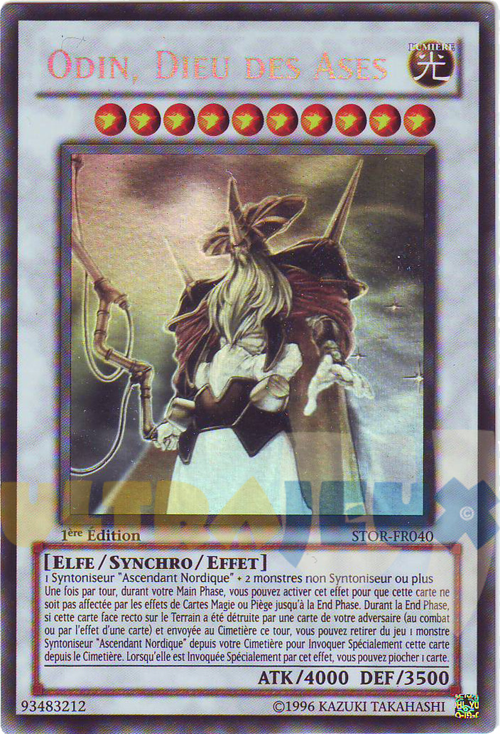 Carte Yu Gi Oh Dieu Egyptien Fusion PlayFactory - Carte Créature Spéciale Odin, Dieu Des Ases - Ghost Yu-Gi-Oh!
